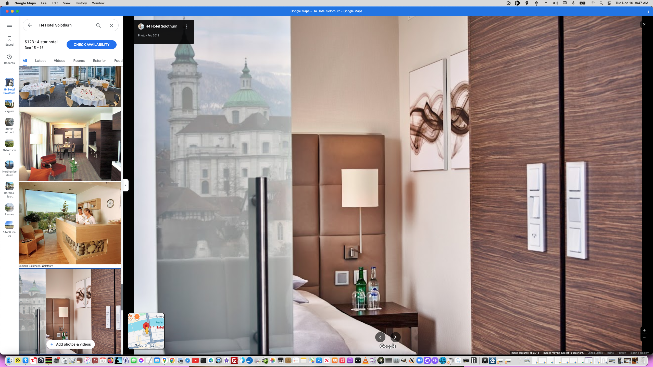 ./Screen Shot 2024-12-10 at 8.47.17 AM - H4 Solothurn Studio Interior - View into Bedroom and Sliding Mirrored Partition Door.png